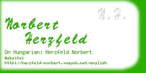 norbert herzfeld business card
